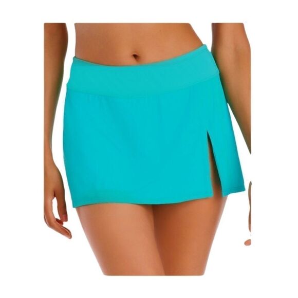 BLEU BY ROD BEATTIE High-Waist Swim Skirt, swimsuit size 6 color Belize - Picture 2 of 9